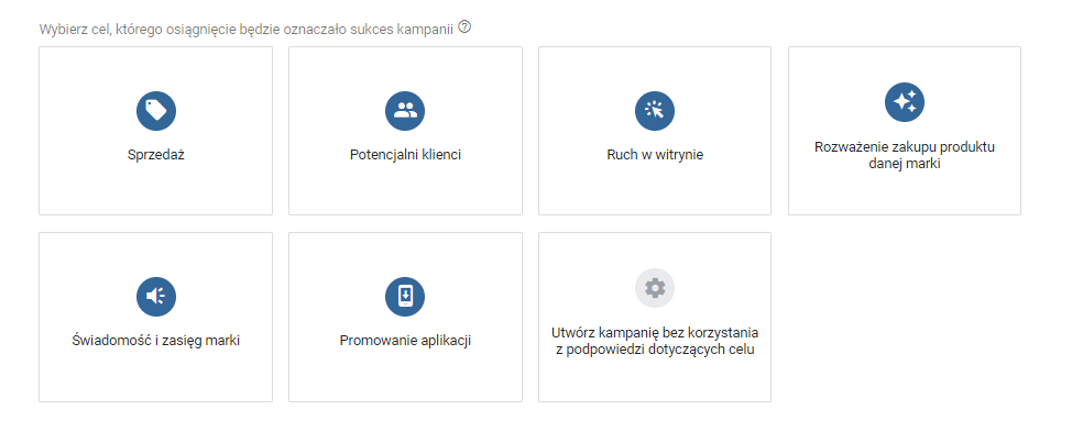 Skuteczna optymalizacja kampanii Google Ads - cel kampanii